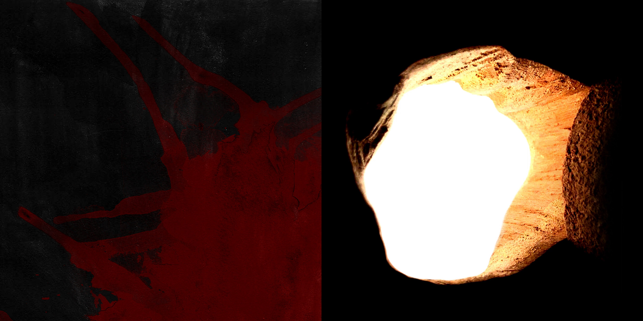 Digital artwork: Blood of Jesus, and the Empty Tomb