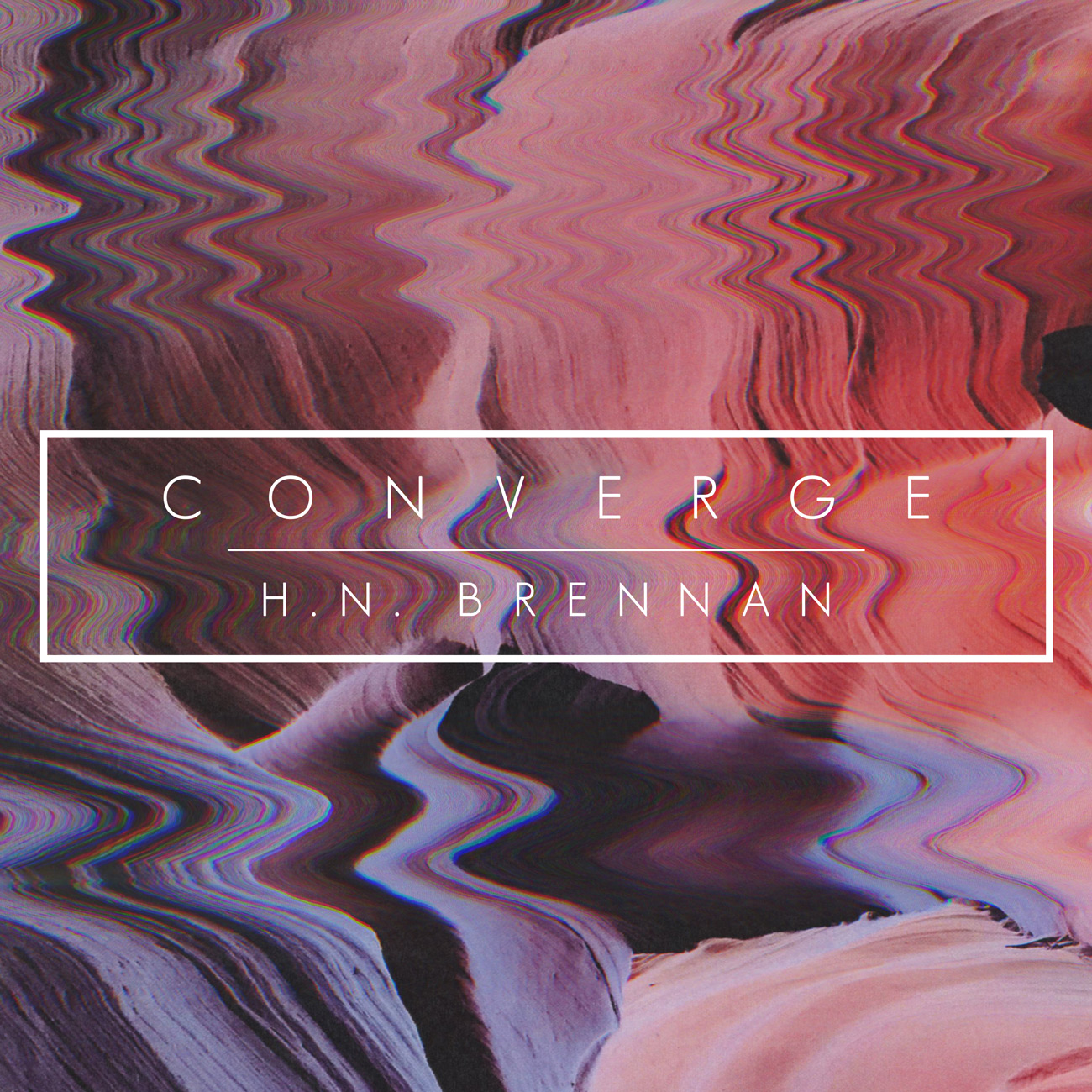 'Converge' single album art - featuring scanner distortion