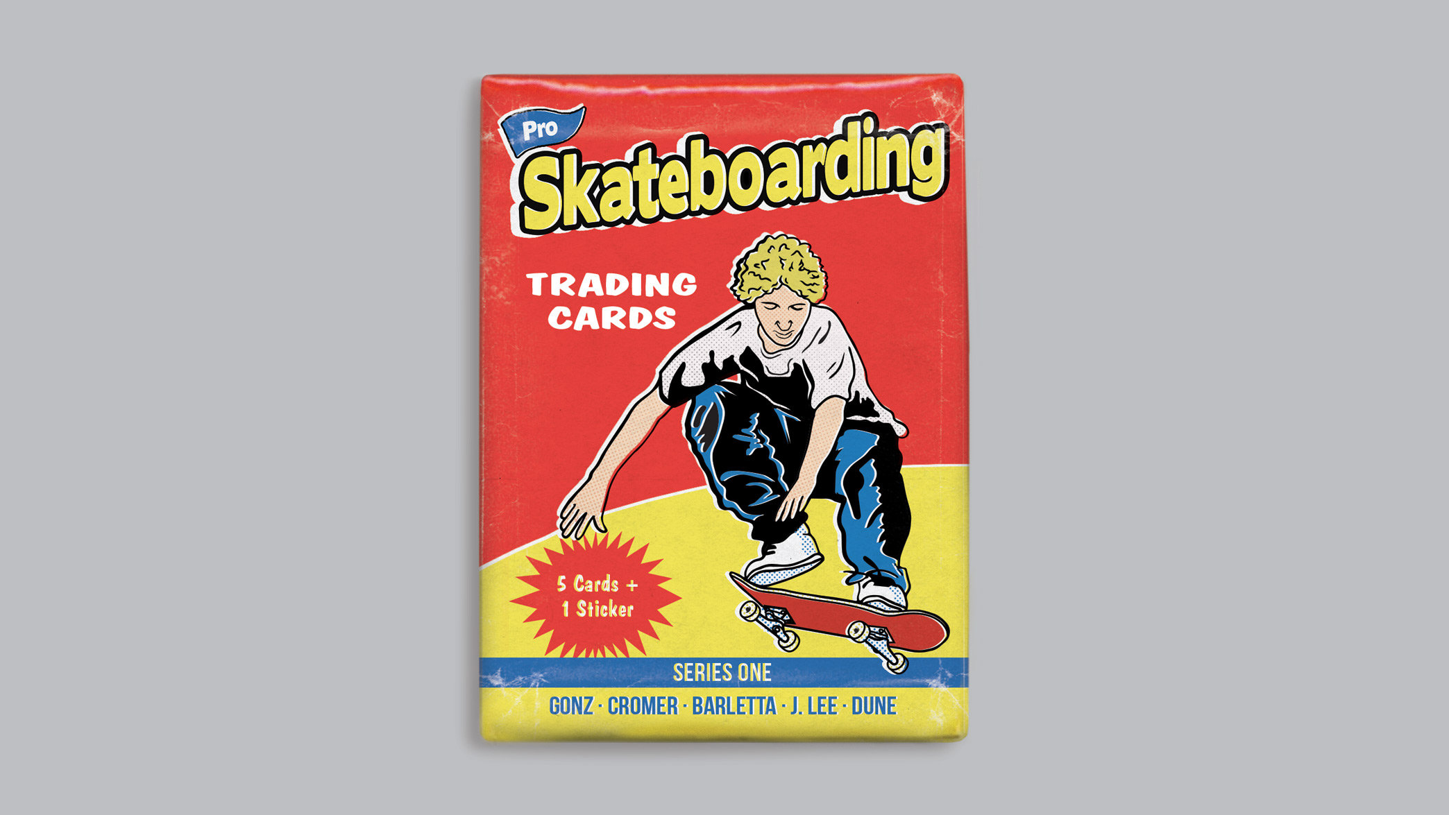 Wax Pack of skateboarding trading cards