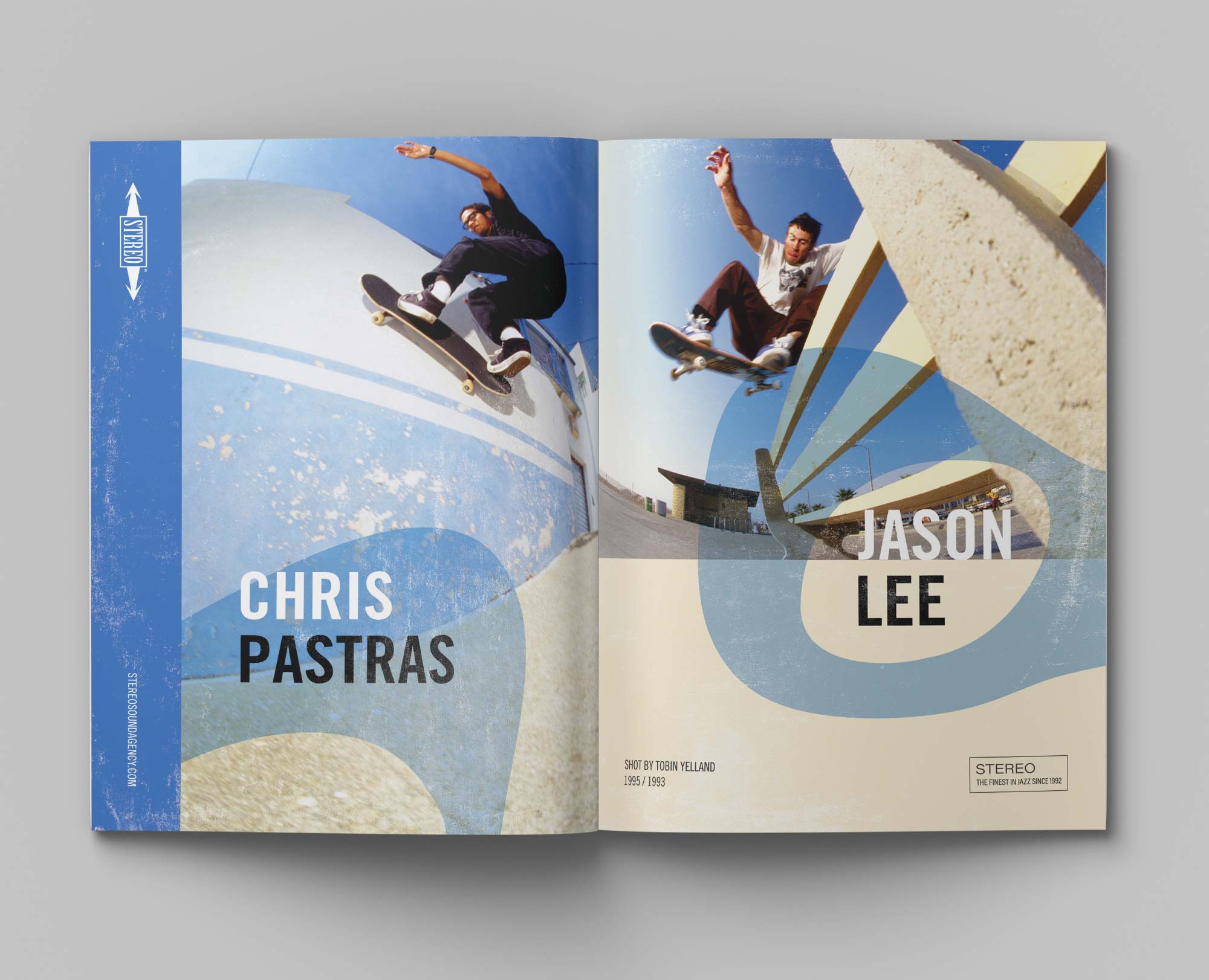 Stereo Skateboards, Chris Pastras and Jason Lee Ad, Closer Magazine, 2023